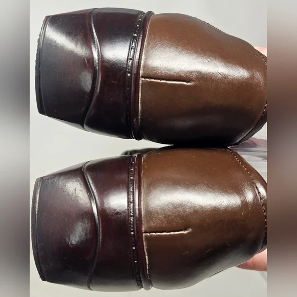 Thom McAn Women's Deidre Brown Leather Casual Comfort Clogs Size 10 - Picture 9 of 16